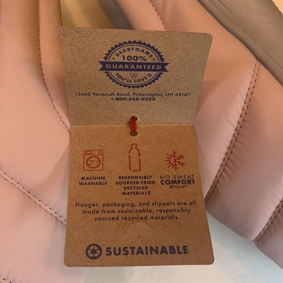 Dearfoams Frosted Plum XL Women’s Indoor/Outdoor Slippers New Machine Wash Lined - Picture 6 of 7